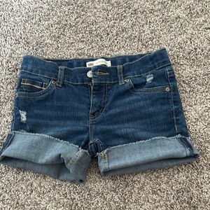 Levi's Classic Blue Boyfriend Shorts